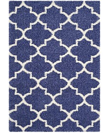 Montreal Periwinkle and Ivory 5'3" x 7'6" Area Rug