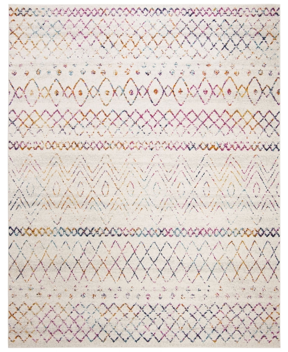 Safavieh Madison MAD798A Ivory and Fuchsia 8' x 10' Area Rug - Ivory