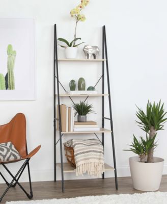 Humble Bee Good Jupiter 4 Tier 71" Tall Ladder Style Storage Unit / Bookcase