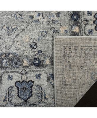 Charleston CHL413 Gray and Dark Gray 5'3" x 7'6" Area Rug