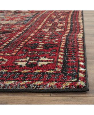 Vintage Hamadan VTH213 Red and Multi 5'3" x 7'6" Area Rug