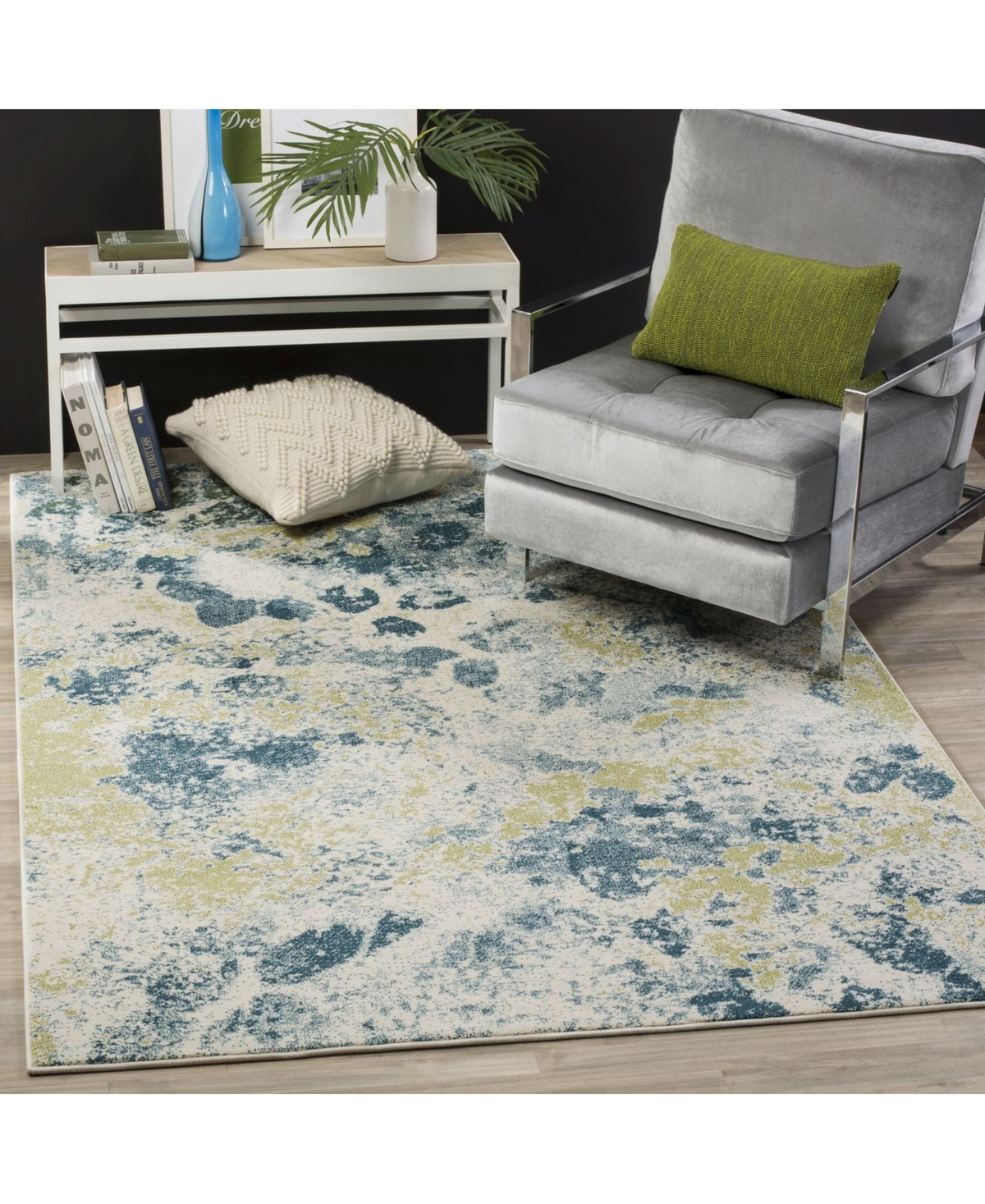 Safavieh Watercolor WTC696 Area Rug -Light Blue