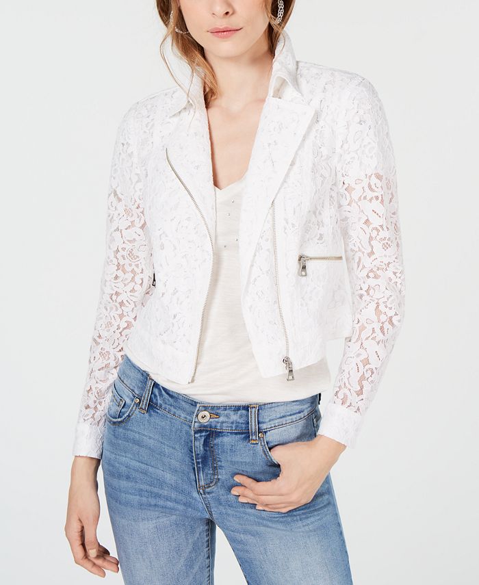 Inc white cheap lace jacket
