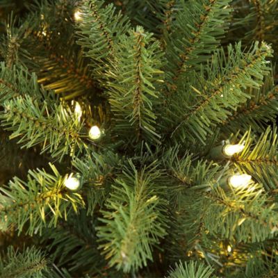 artificial prelit christmas trees