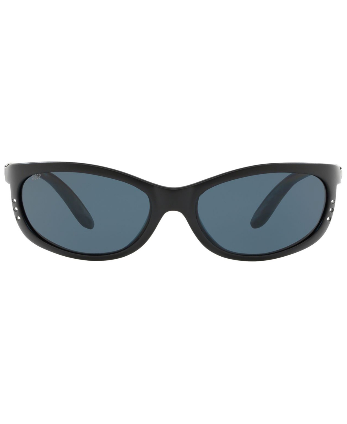 Shop Costa Del Mar Polarized Sunglasses, Fathomp In Matte Black,p Grey