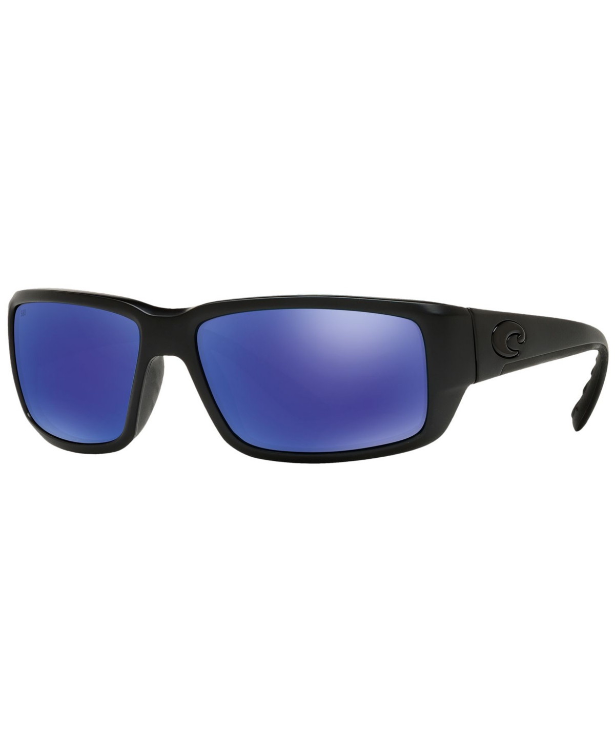 Men's Polarized Sunglasses, Fantail - Black/Mirror Blue Polarized
