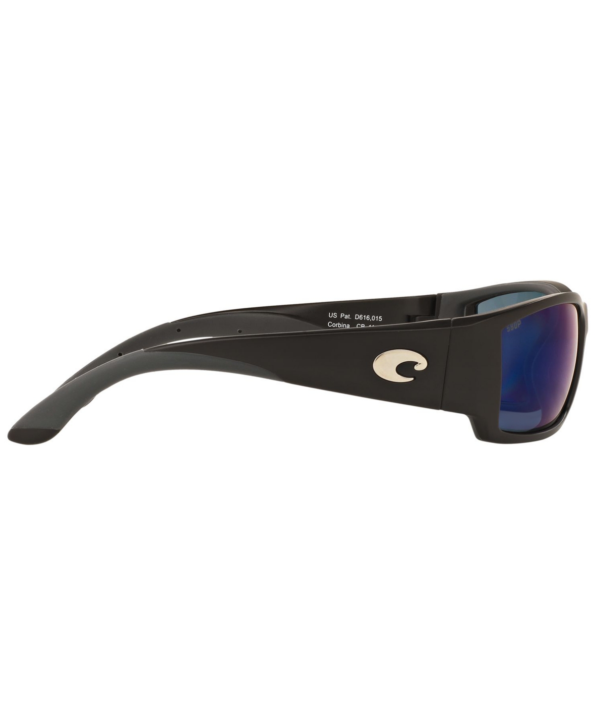 Shop Costa Del Mar Polarized Sunglasses, Corbina 61p In Black,blue Mir Pol