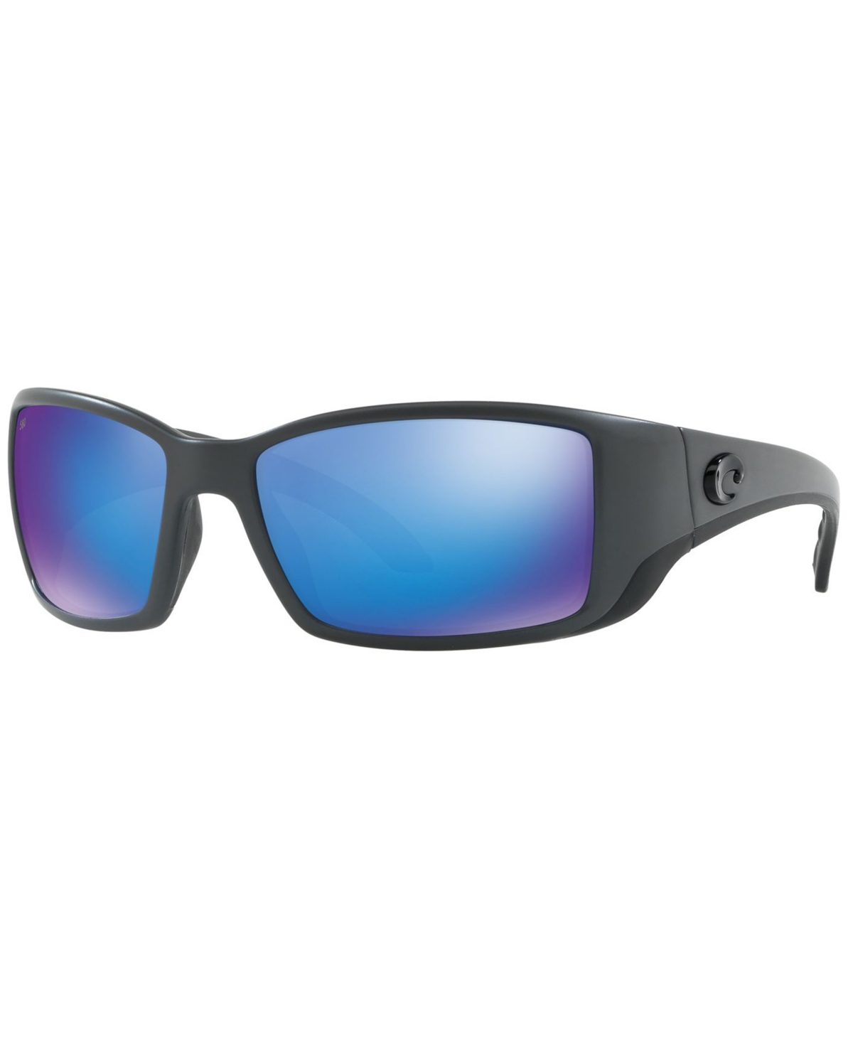 Costa Del Mar Polarized Sunglasses, Blackfin In Grey Matte,blue Mirror