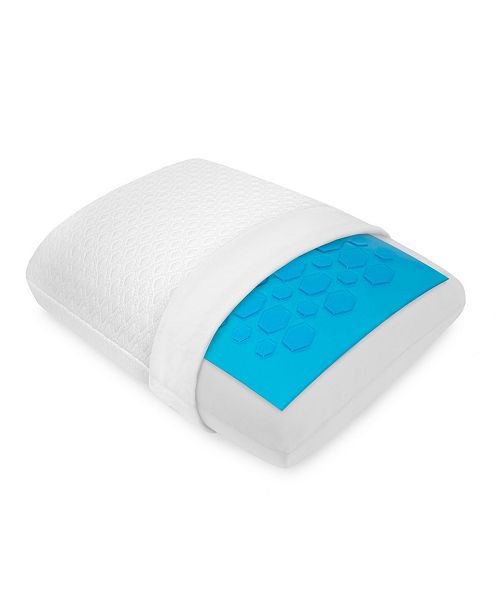 SensorPEDIC Quilted Fiber Pillow with GelInfused Memory Foam Core