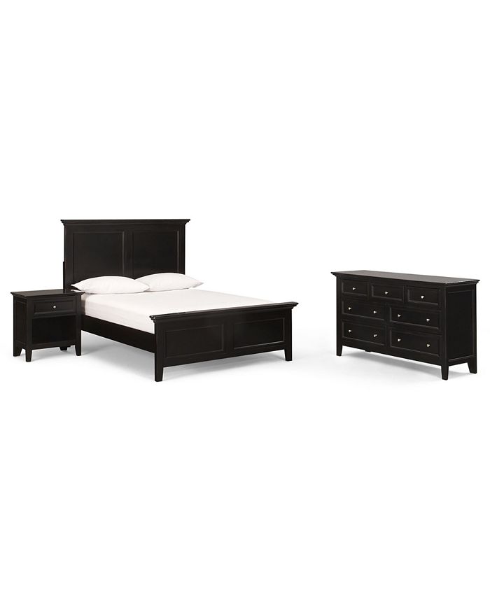 Furniture Captiva Full 3Pc. Bedroom Set (Bed, Nightstand & Dresser), Created for Macy's Macy's