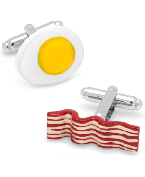 Мужские запонки Cufflinks Inc. Bacon and Eggs Breakfast Cufflinks
