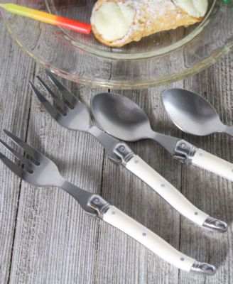 Laguiole Cocktail or Dessert Spoons and Forks, Set of 8