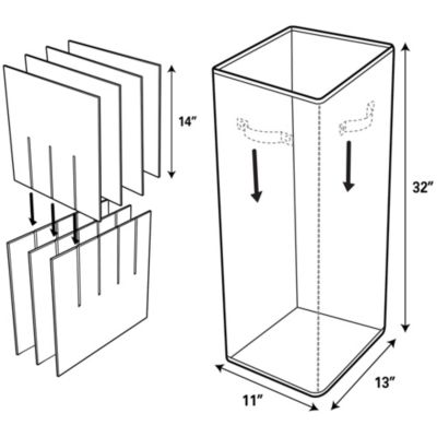Household Essentials Wrapping Paper Storage Box