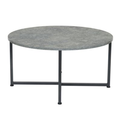 Slate Round End Table