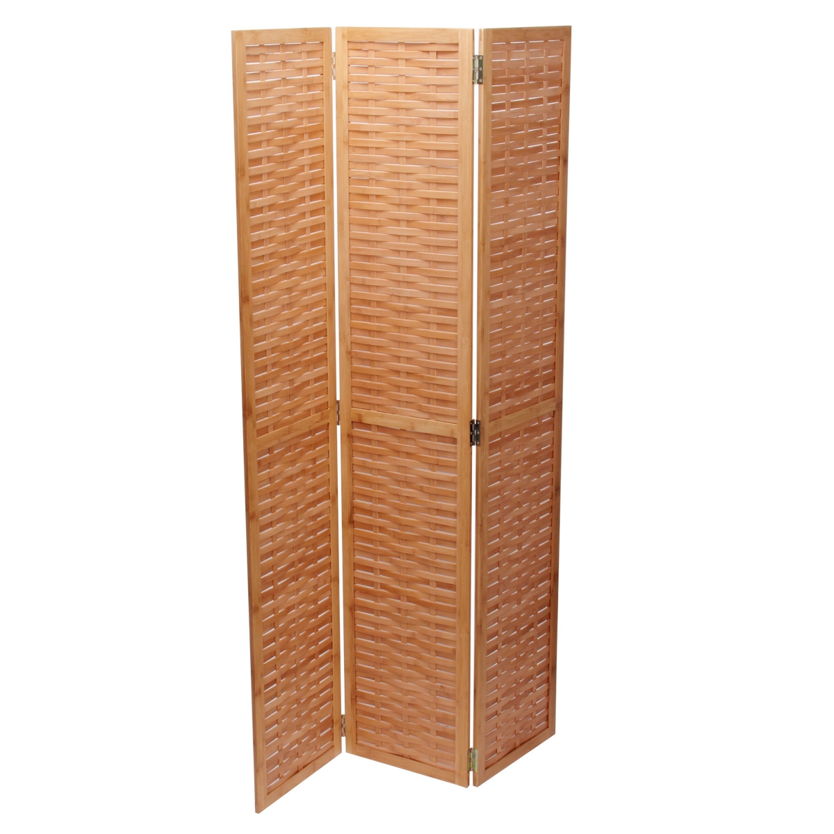 Basket Weave Bamboo Screen - Natural