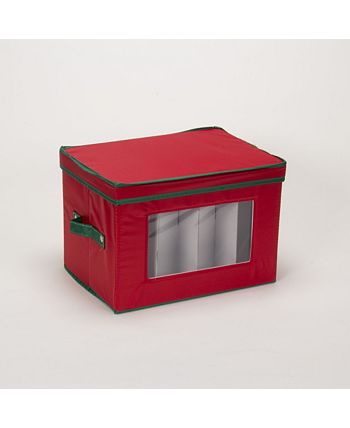 Household Essentials Holiday Stemware Flute Storage Box Macy s