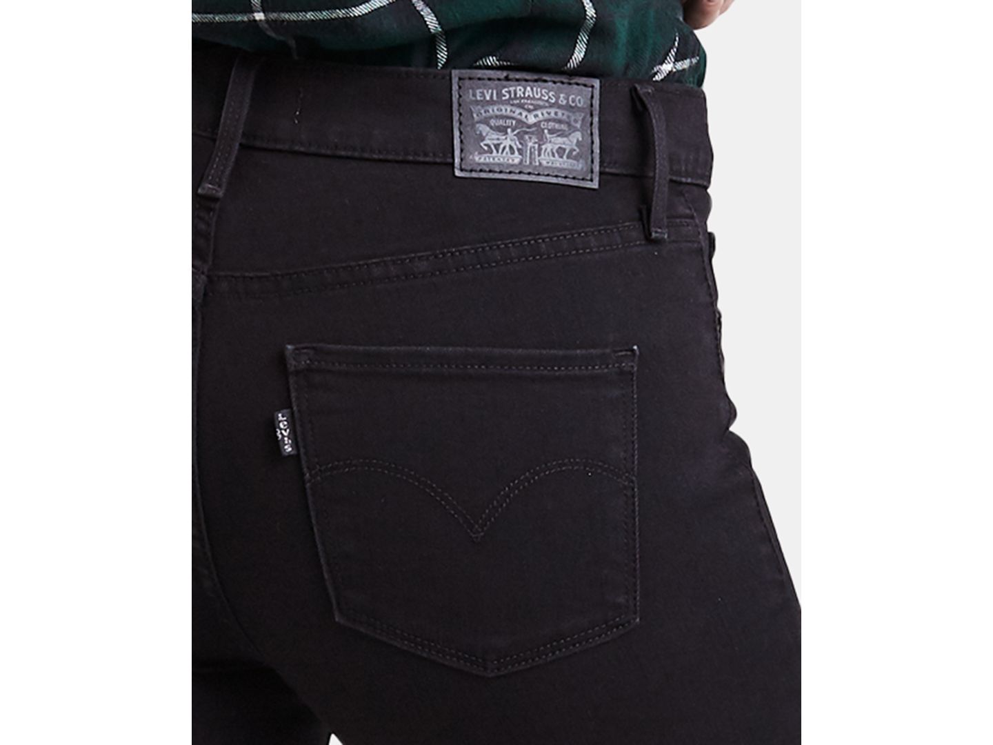 Женские джинсы Levi's 311 Shaping Skinny Jeans in Short Length, цвет: Чёрный — фото 4