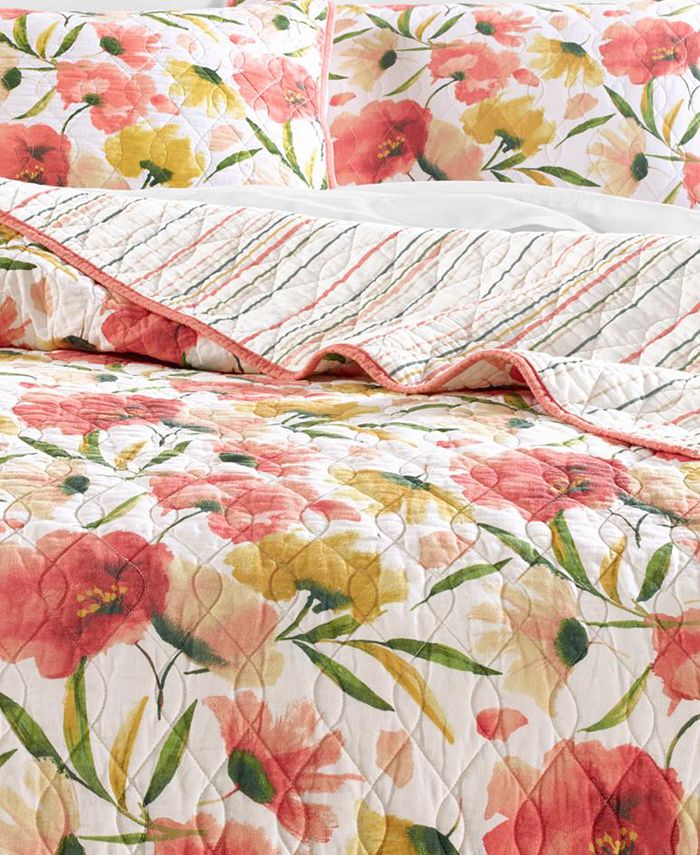Martha Stewart Collection Sunset Floral King Sham, Created for Macy's