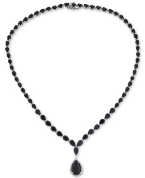 image of Onyx & Diamond (1/8 ct. t.w.) Graduated Runway 17