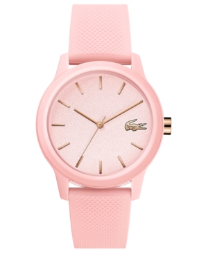 image of Lacoste Women-s 12.12 Pink Rubber Strap Watch 36mm