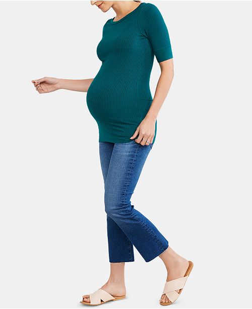 Ag Jeans Maternity Cropped Boot Cut Jeans Reviews Maternity Women Macy S