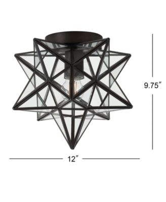 Stella Moravian Star Metal/Glass LED Flush Mount