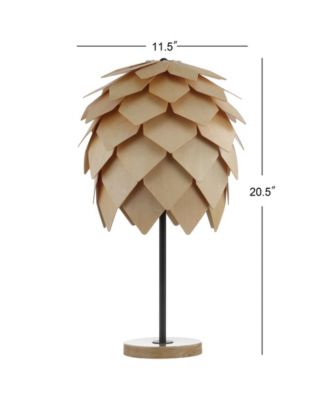 Simon Pinecone Wood/Metal LED Table Lamp