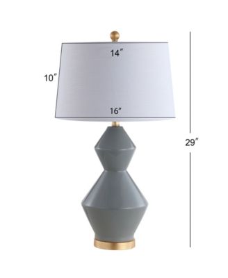 Alba Geometric Ceramic/Metal LED Table Lamp