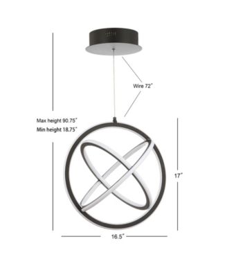 Orbit Adjustable Integrated LED Metal Pendant