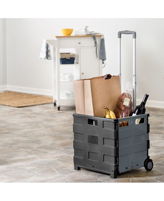 Honey Can Do FoldUp Rolling Storage Cart with Handle Macy's