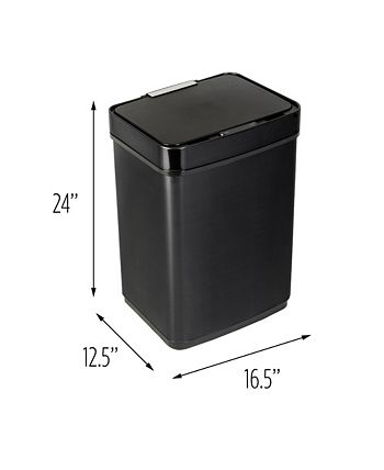 Honey Can Do - 50L Stainless Steel Trash Can with Motion Sensor