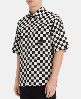 mens checkerboard shirt