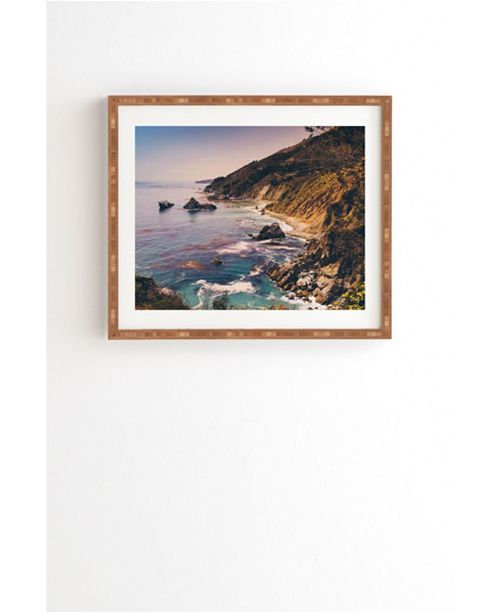 Deny Designs Big Sur Pacific Coast Highway Framed Wall Art