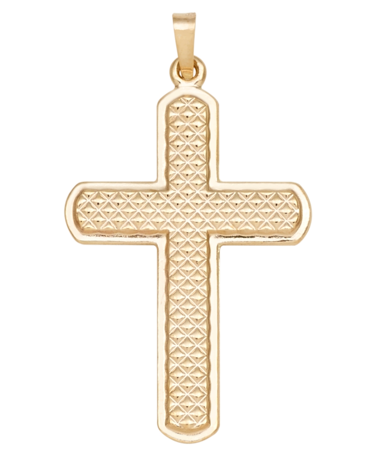 Macy's Cross Pendant In 14k Yellow Gold