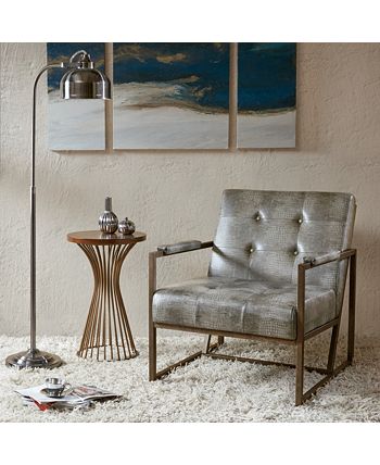 Furniture - Waldorf Tufted Lounge Chair, Quick Ship