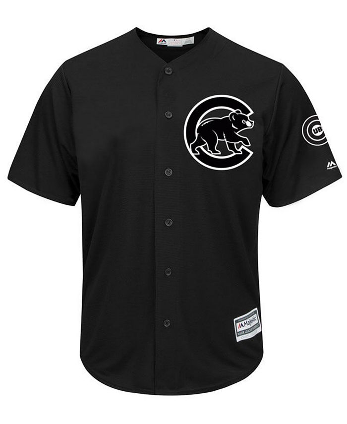 Nike Men's Black, White Chicago Cubs Official Replica Jersey - Macy's