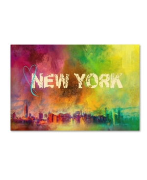 Trademark Global Jai Johnson 'sending Love To New York' Canvas Art In Multi