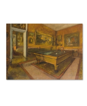 Trademark Global Degas 'billiard Room At Menilhubert' Canvas Art In Multi