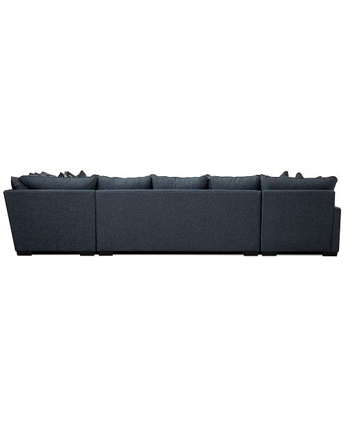 Furniture Tuni 102 3 Pc Fabric Chaise Sectional Sofa With 3