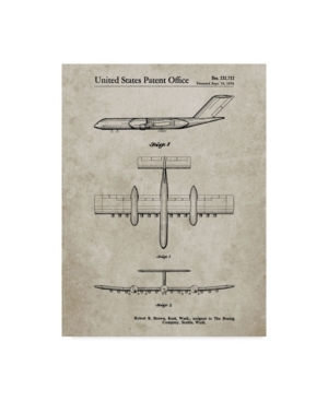 Trademark Innovations Cole Borders 'boeing Rc 1 Airplane Concept' Canvas Art In Multi