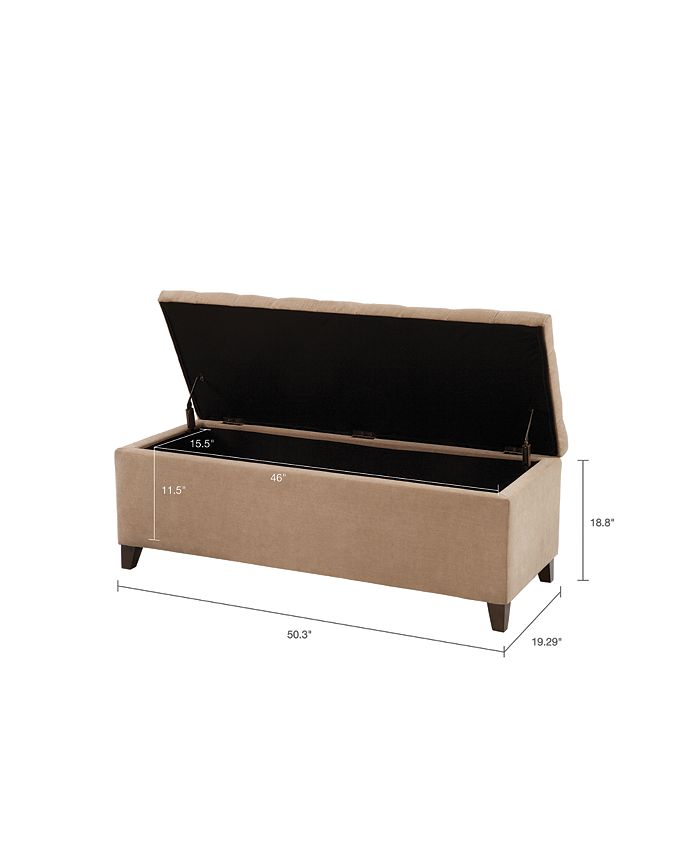 Furniture Ariana Tufted Storage Bench Macy's