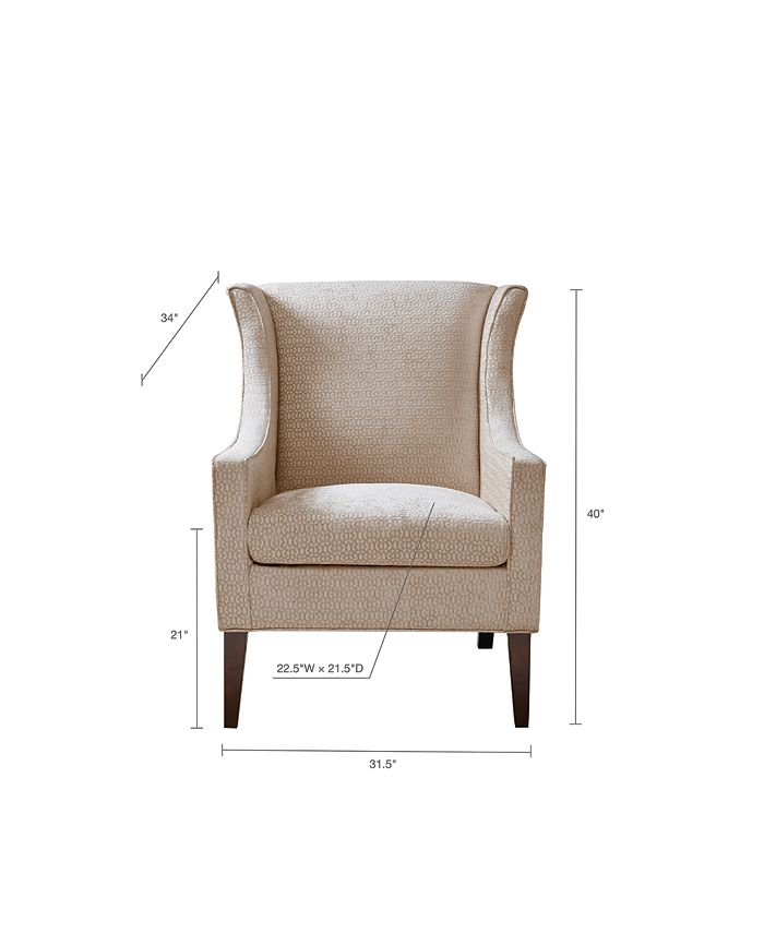 Furniture Alexandra Wing Chair Macy's