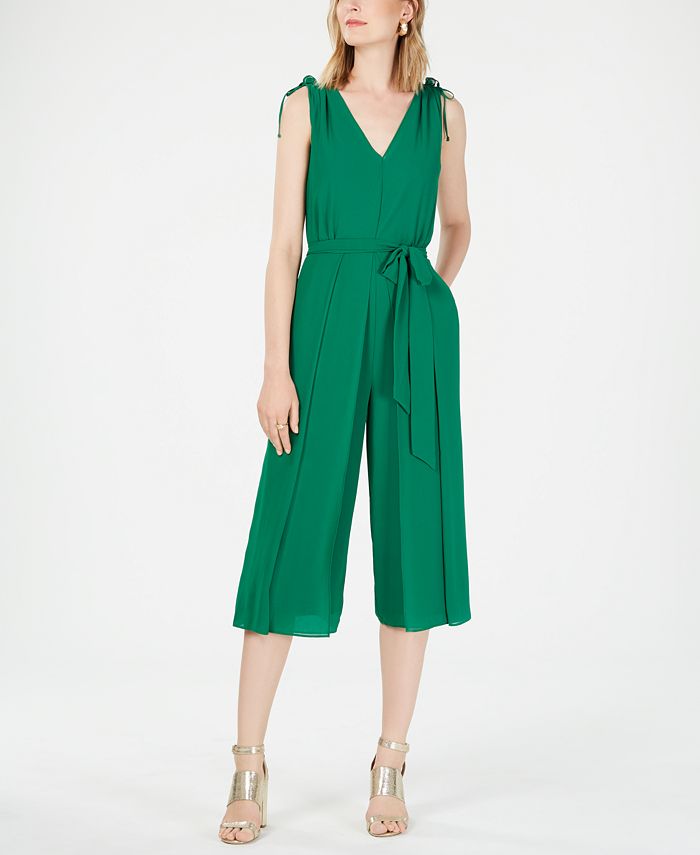 Vince Camuto Chiffon V-Neck Cropped Jumpsuit & Reviews - Pants & Capris ...