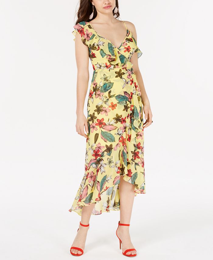 GUESS Printed Asymmetrical Dress Macy's