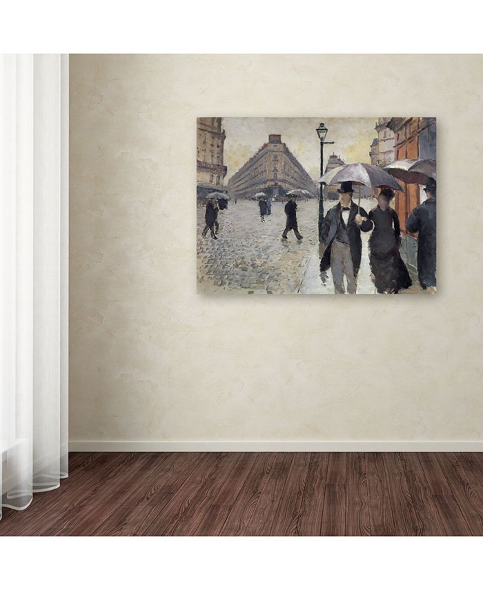 Trademark Global Gustave Caillebotte 'Rainy Day in Paris' Canvas Art ...