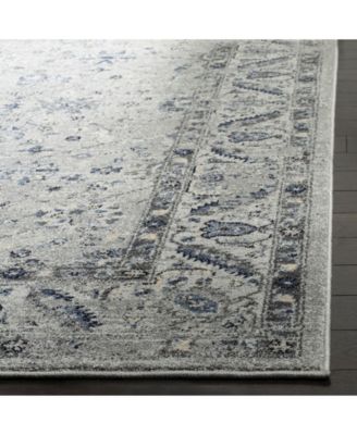 Charleston CHL413 Gray and Dark Gray 5'3" x 7'6" Area Rug