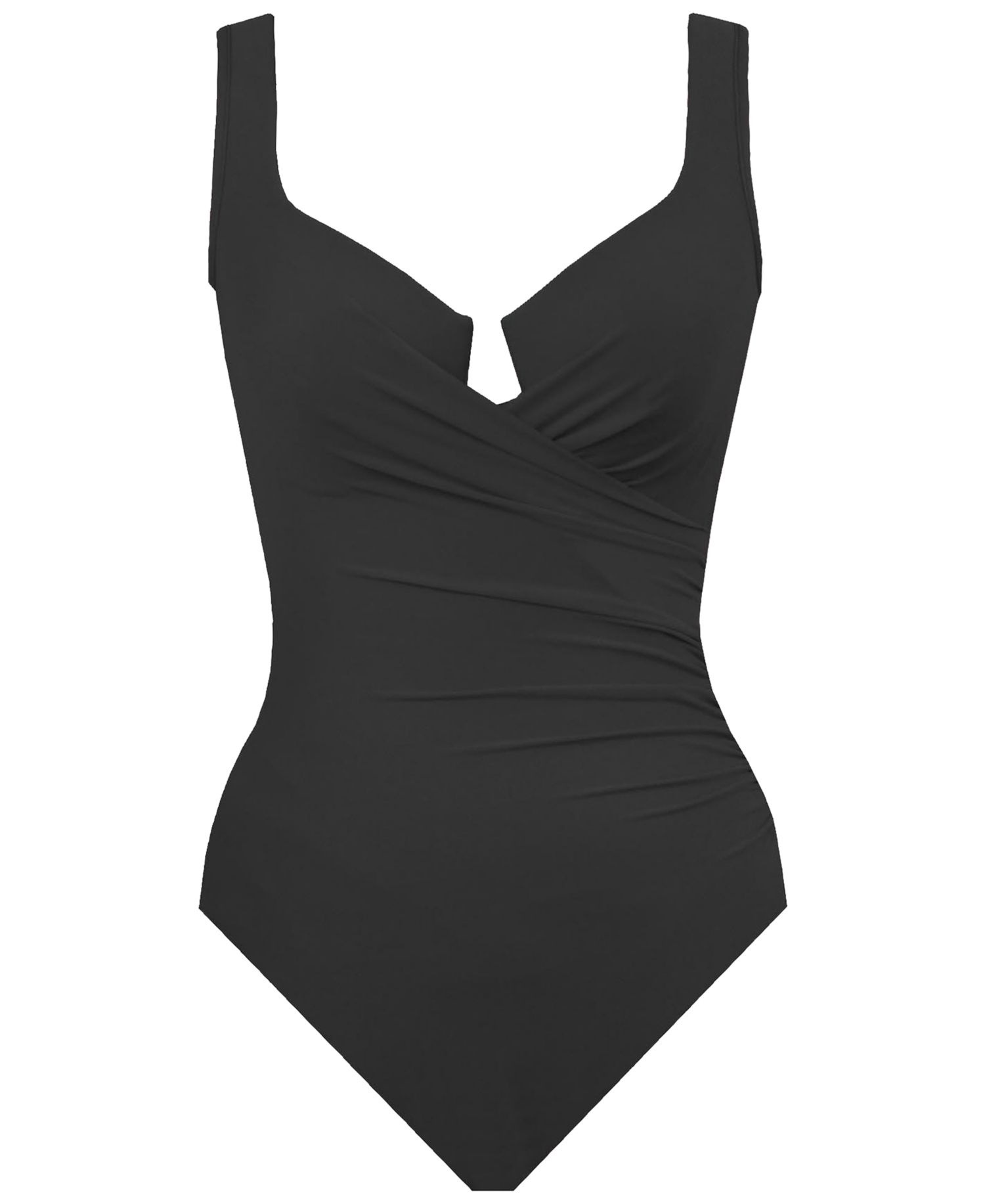 Plus Size Escape Underwire Allover-Slimming Wrap One-Piece Swimsuit