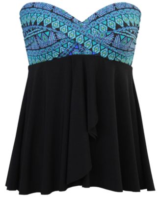 Miraclesuit Bandeau Strapless Tankini Top