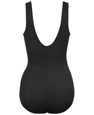 Plus Size Palma Allover Slimming One-Piece Swimsuit 