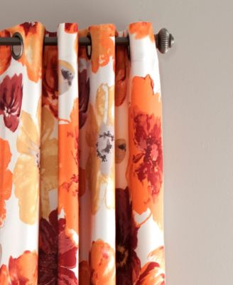 Lush Decor Leah Light Filtering Window Curtain Panels, Pair, 52" W x 95" L,- Farmhouse Decor